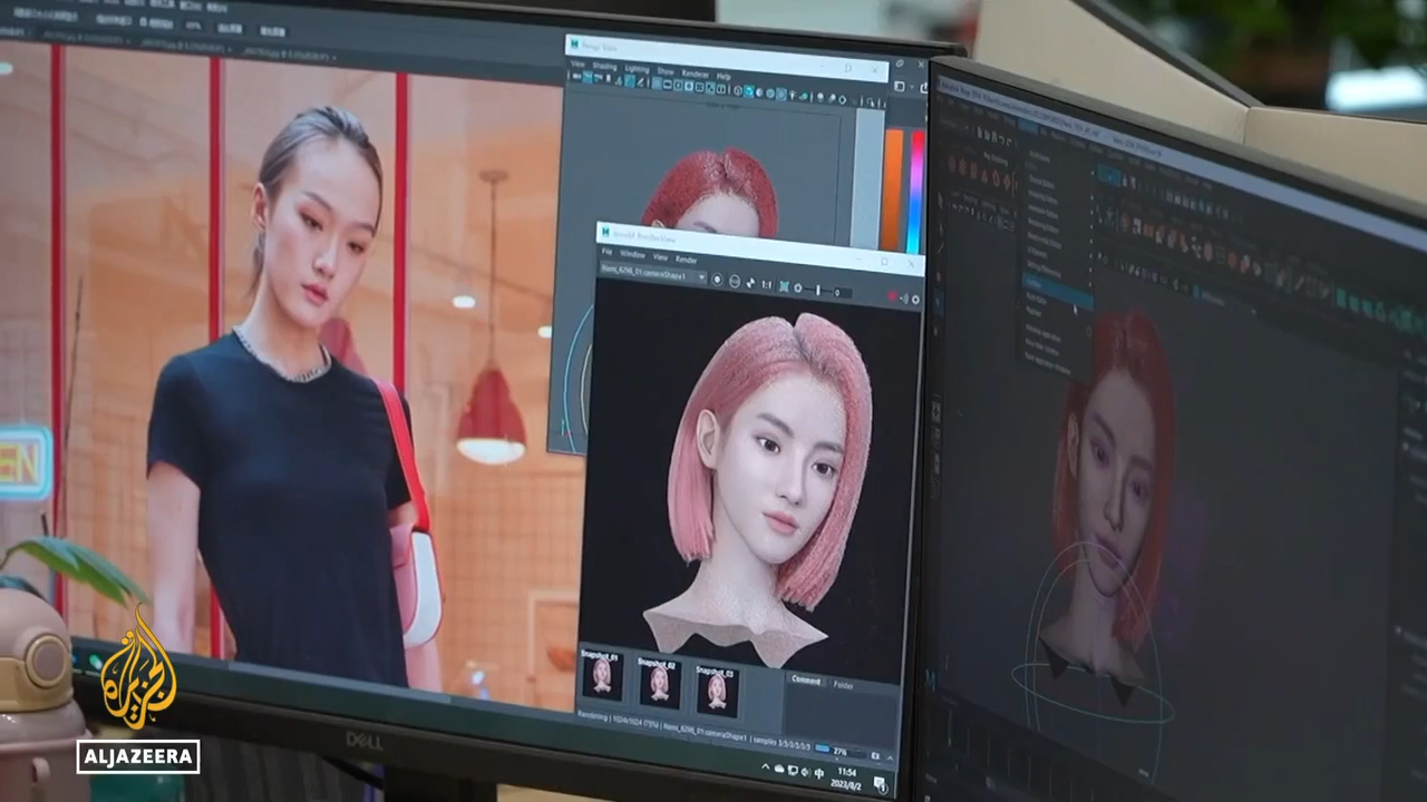 Computer-generated 'people' used for commercials and promotions in China